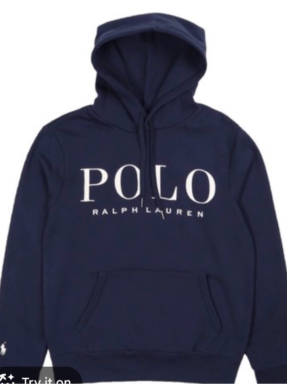 Classic Plain Hooded Sweatshirt - Navy Blue. Sz L. Good condition - Picture 2 of 11